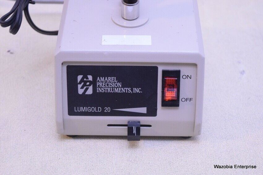 AMAREL PRECISION INSTRUMENT LUMIGOLD 20 MICROSCOPE LAMP LIGHT SOURCE TRANSFORMER