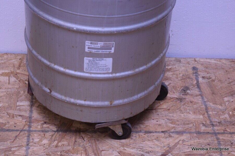 UNION CARBIDE CRYOGENIC LIQUID NITROGEN CONTAINER W/ CANISTERS TYPE LD-30