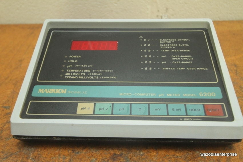 MARKSON MICRO-COMPUTER PH METER MODEL 6200