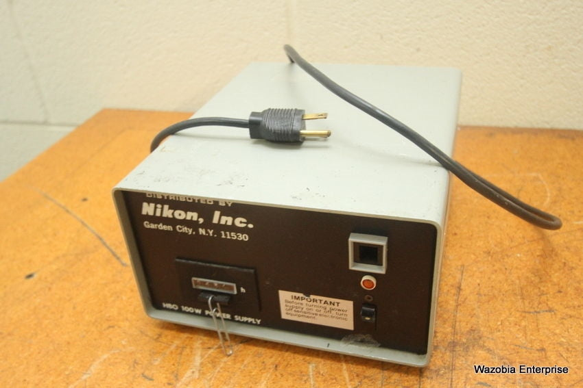 NIKON MICROSCOPE HBO 100W POWER SUPPLY MODEL 78591