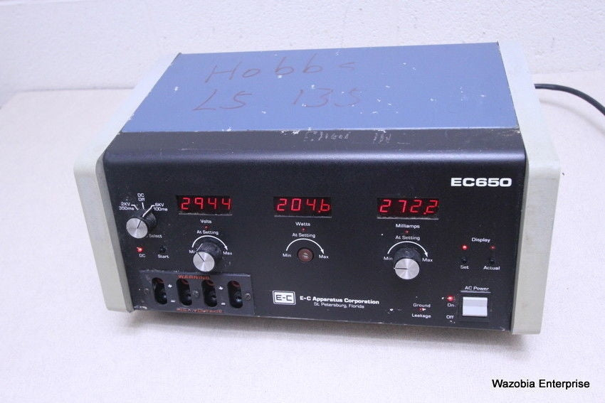 E-C APPARATUS EC650 ELECTROPHORESIS POWER SUPPLY