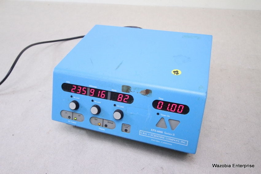 C.B.S SCIENTIFIC COMPANY EPS-6000 SERIES II ELECTROPHORESIS POWER SUPPLY