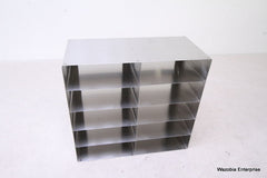 STAINLESS STEEL LABORATORY CRYO STORAGE FREEZER RACK CRYOGENIC 12.5"X6"X11.5"