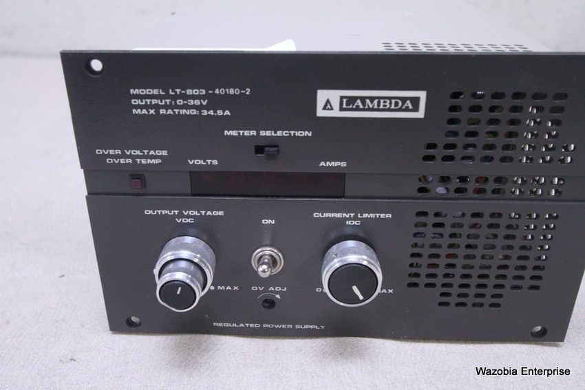 LAMBDA REGULATED POWER SUPPLY  LT-803-40180-2 0-36V 34.5A