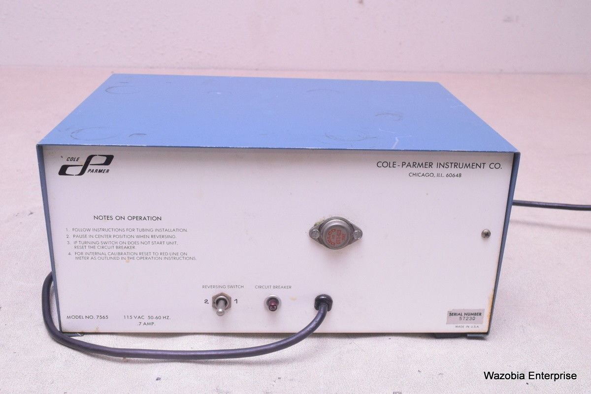 MASTERFLEX/COLE PARMER PERISTALTIC PUMP MODEL 7565