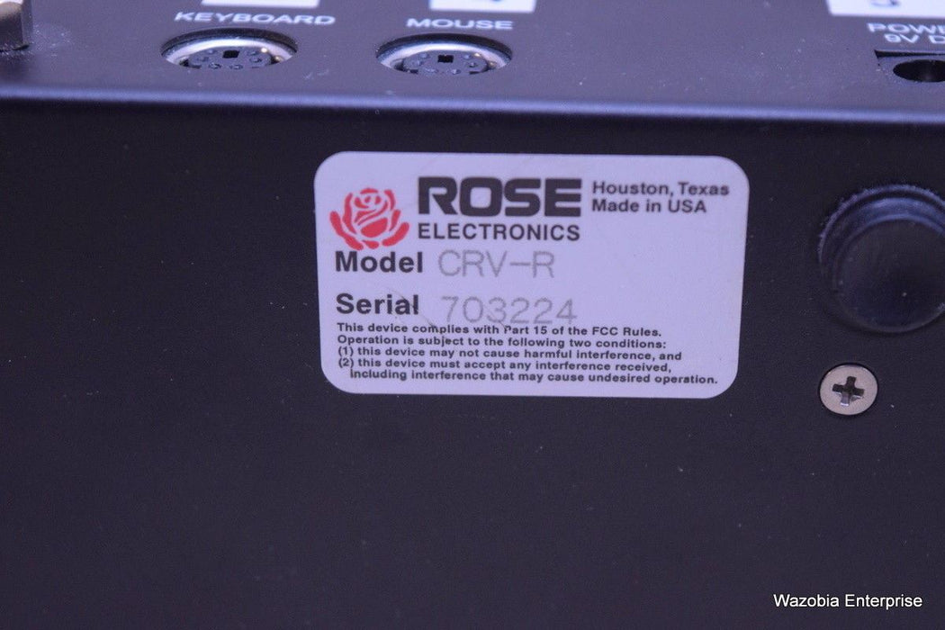 ROSE ELECTRONICS CRYSTAL VIEW CRV-SL TWISTED PAIR KVM EXTENDER