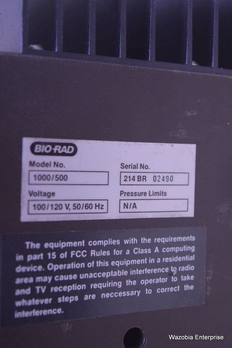 BIO-RAD MODEL 1000/500 ELECTROPHORESIS POWER SUPPLY