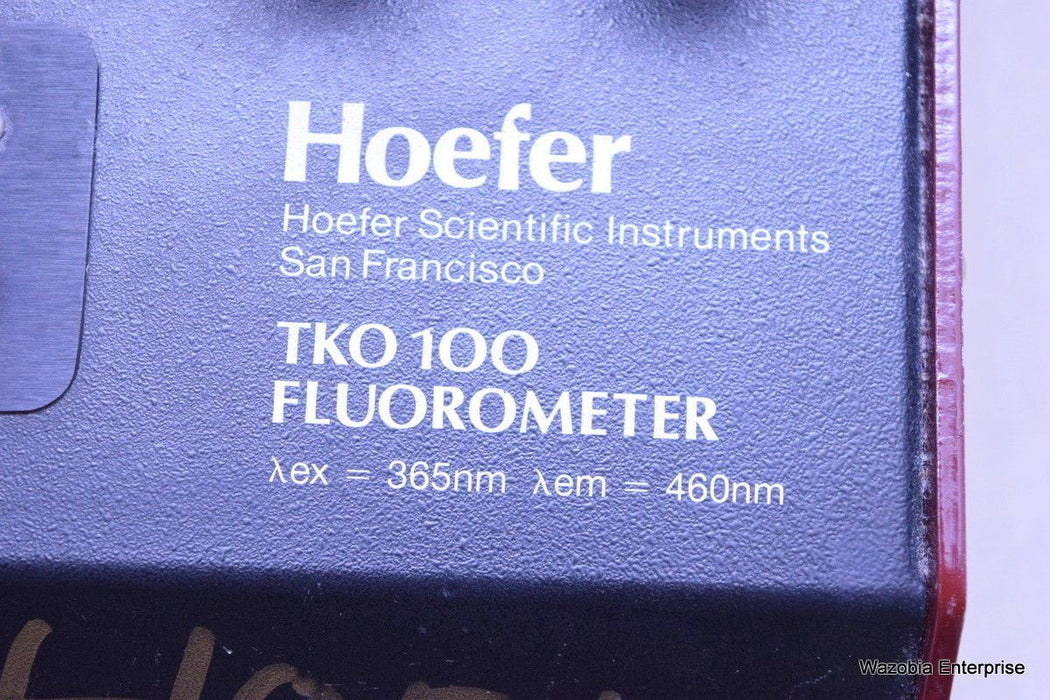 HSI HOEFER SCIENTIFIC INSTRUMENTS DNA FLUOROMETER MODEL TKO 100