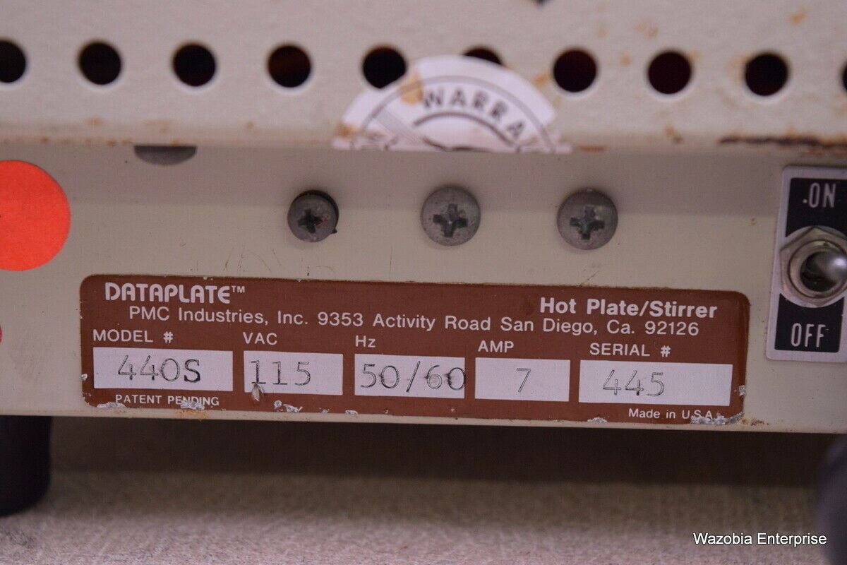 PMC DATAPLATE HOT PLATE / STIRRER MODEL 440S