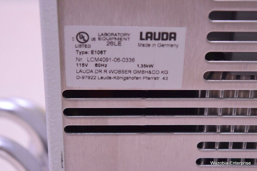 LAUDA E100 HEATED CIRCULATING WATER BATH IMMERSION HEATER