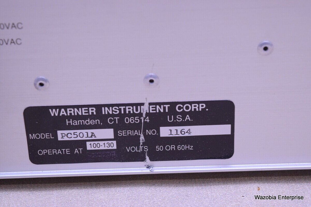 WARNER INSTRUMENTS  PATCH CLAMP PC-510A PC510A WITH PROBE