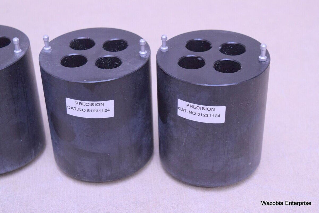 4 PRECISION 51231124 CENTRIFUGE ROTOR BUCKET ADAPTER  FOR 15ML TUBES