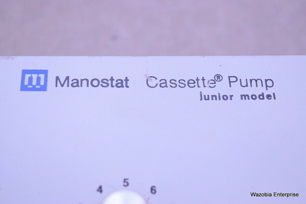 MANOSTAT CASSETTE PUMP JUNIOR MODEL CAT. NO. 72510000