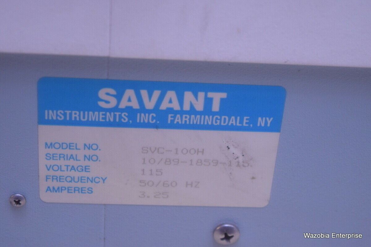 SAVANT SPEEDVAC CONCENTRATOR MODEL SVC100H