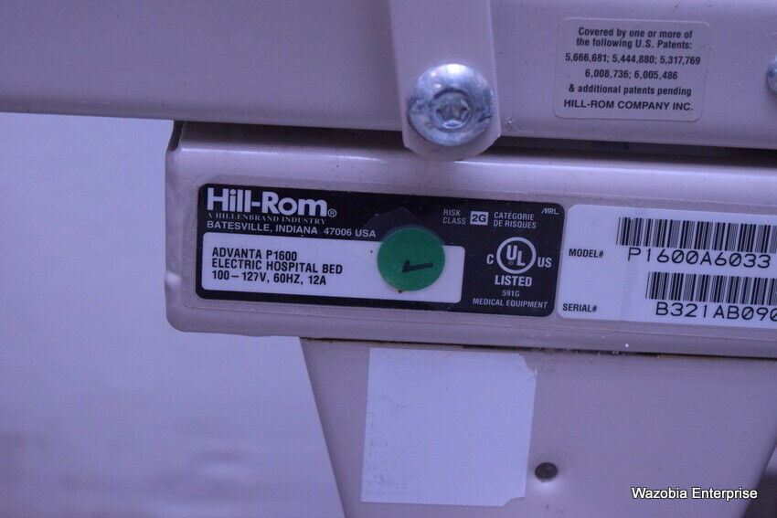 HILL-ROM ADVANTA P1600 MEDICAL ELECTRIC HOSPITAL BED