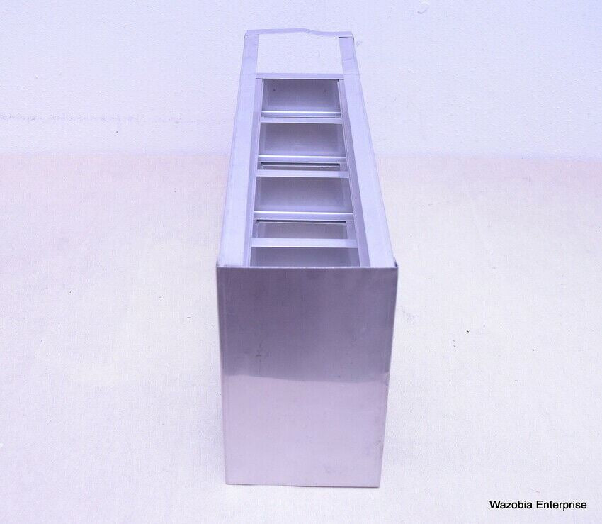 STAINLESS STEEL LABORATORY CRYO STORAGE FREEZER RACK CRYOGENIC	21 ½  x 6 x 9 ½