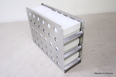 STAINLESS STEEL LABORATORY CRYO STORAGE FREEZER RACK CRYOGENIC 16.5"X5.5"X12"