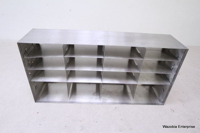 STAINLESS STEEL LABORATORY CRYO STORAGE FREEZER RACK CRYOGENIC 22"X5.5"X10.75"