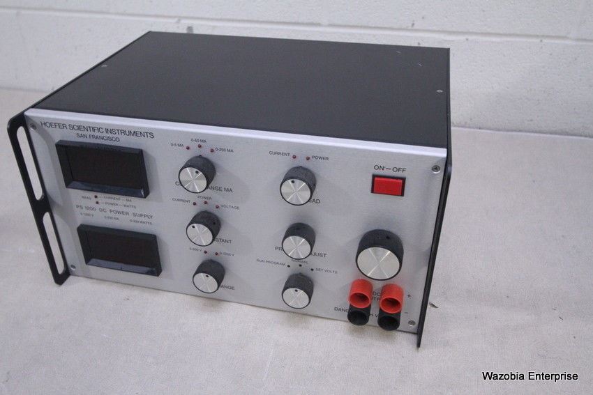 HOEFER SCIENTIFIC INSTRUMENTS PS 1200 DC POWER SUPPLY