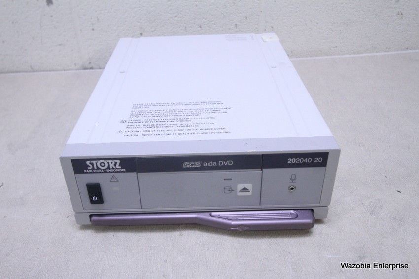 KARL STORZ ENDOSKOPE SCB AIDA DVD 202040 20 FOR VIDEO ENDOSCOPY