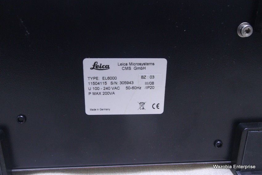 LEICA MICROSYSTEMS MICROSCOPE POWER SUPPLY EL6000