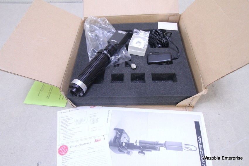 LEICA MICROSYSTEMS MONOZOOM 7 OPTICAL SYSTEM 1:7 PARFOCAL MICROSCOPE FOR CCTV