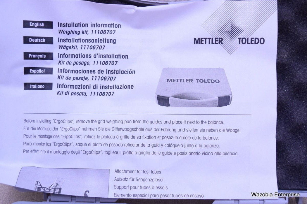 METTLER TOLEDO ERGOCLIPS FOR USE WITH DIGITAL LABORATORY SCALE
