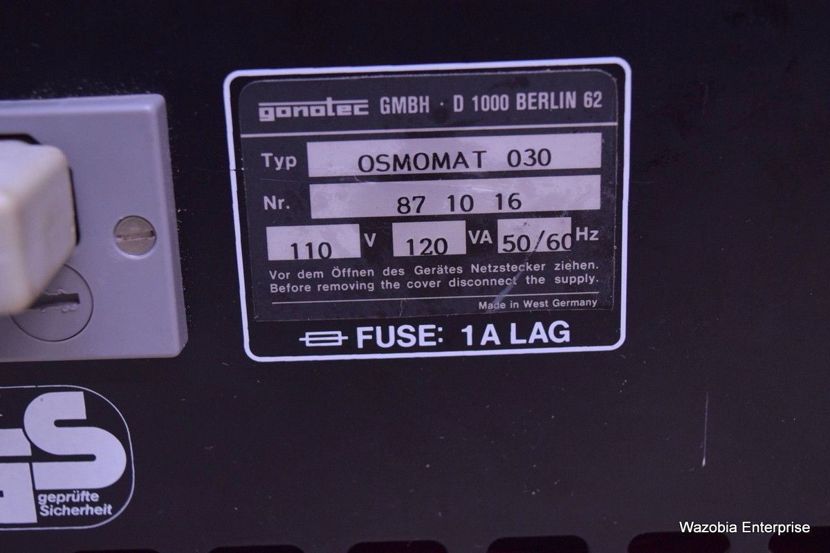 GONOTEC OSMOMAT 030 CRYOSCOPIC OSMOMETER