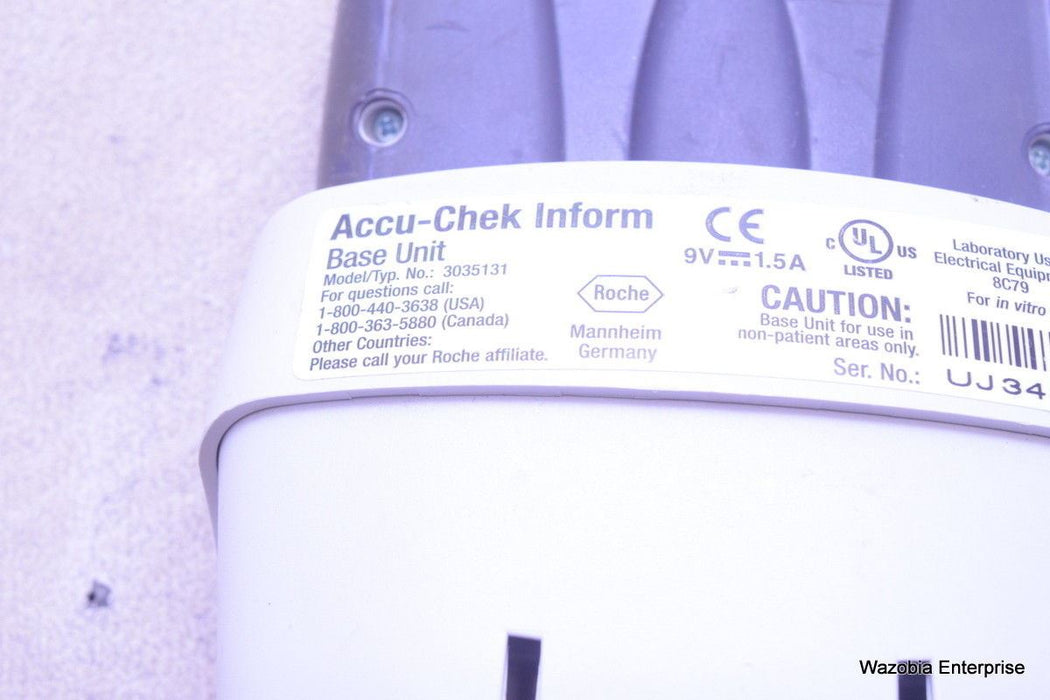 ACCU-CHEK INFORM BLOOD GLUCOSE METER/BASE UNIT MODEL 3035131