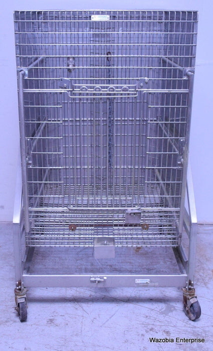 HARFORD HAZLETON SYSTEMS STAINLESS STEEL ANIMAL CAGE