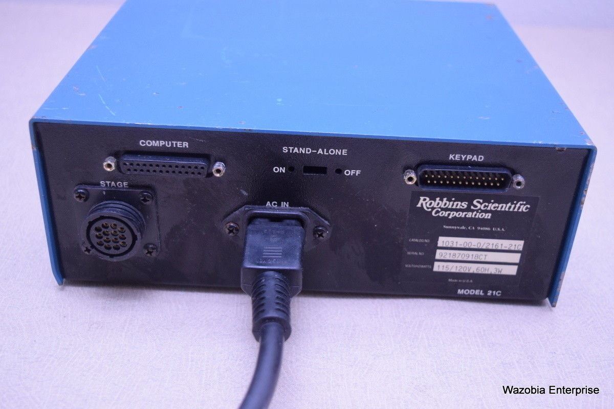 ROBBINS SCIENTIFIC AUTOSCOPE STAGE MICROSCOPE POWER SUPPLY