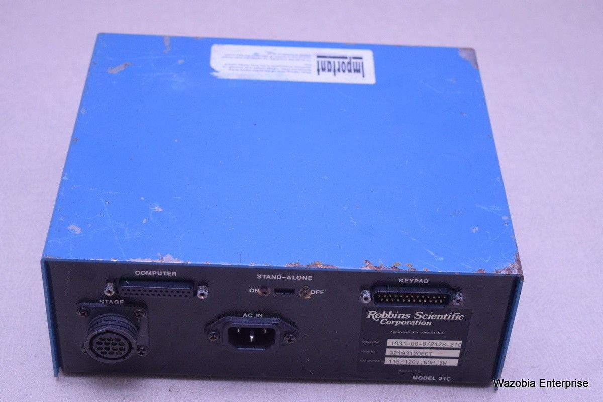 ROBBINS SCIENTIFIC AUTOSCOPE STAGE MICROSCOPE POWER SUPPLY