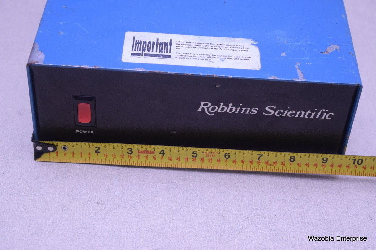 ROBBINS SCIENTIFIC AUTOSCOPE STAGE MICROSCOPE POWER SUPPLY