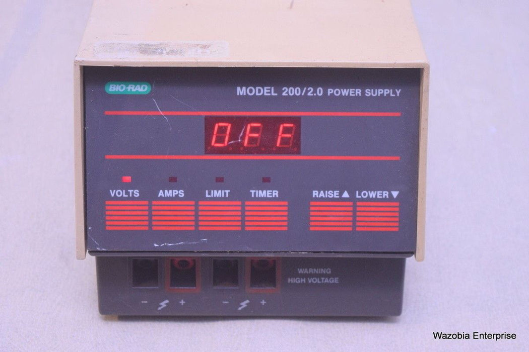 BIO-RAD MODEL 200/2.0 ELECTROPHORESIS POWER SUPPLY