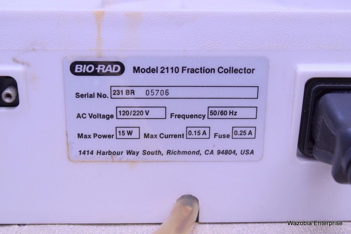 BIO-RAD MODEL 2110 FRACTION COLLECTOR