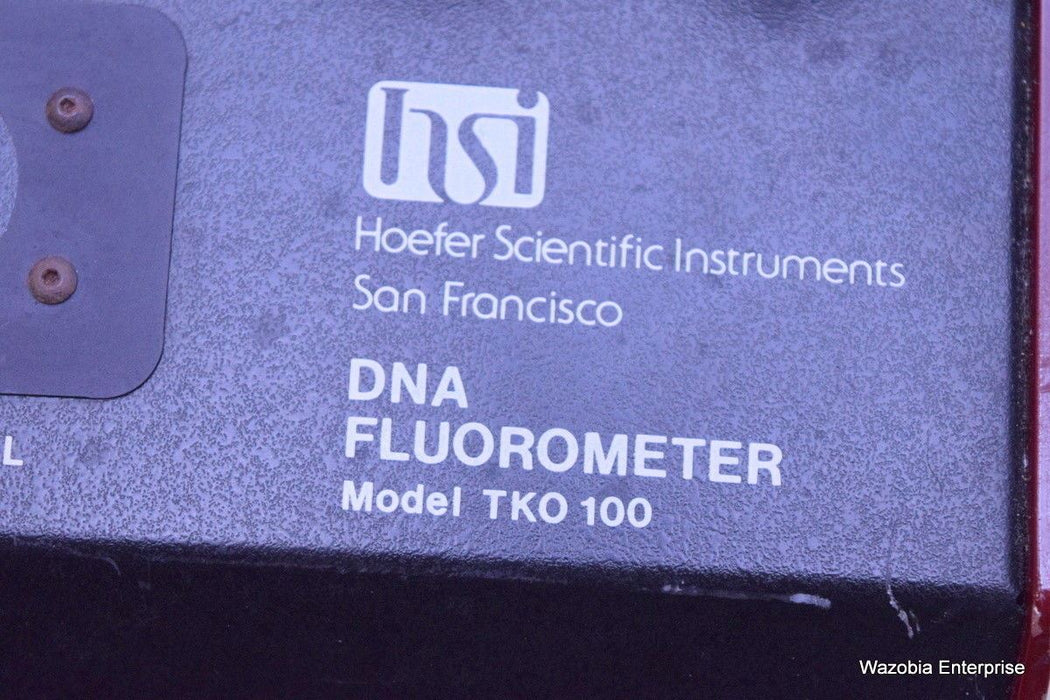 HSI HOEFER SCIENTIFIC INSTRUMENTS DNA FLUOROMETER MODEL TKO 100