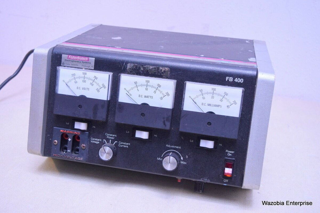 FISHER SCIENTIFIC FISHER  BIOTECH ELECTROPHORESIS SYSTEMS FB400