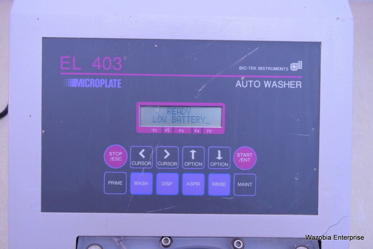 BIO TEK INSTRUMENT MICROPLATE AUTO WASHER MODEL EL 403