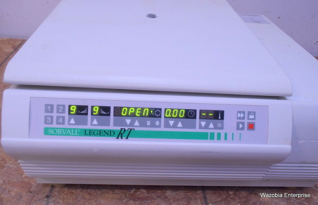 KENDRO LABORATORY PRODUCTS SORVALL LEGEND RT REFRIGERATED BENCHTOP CENTRIFUGE
