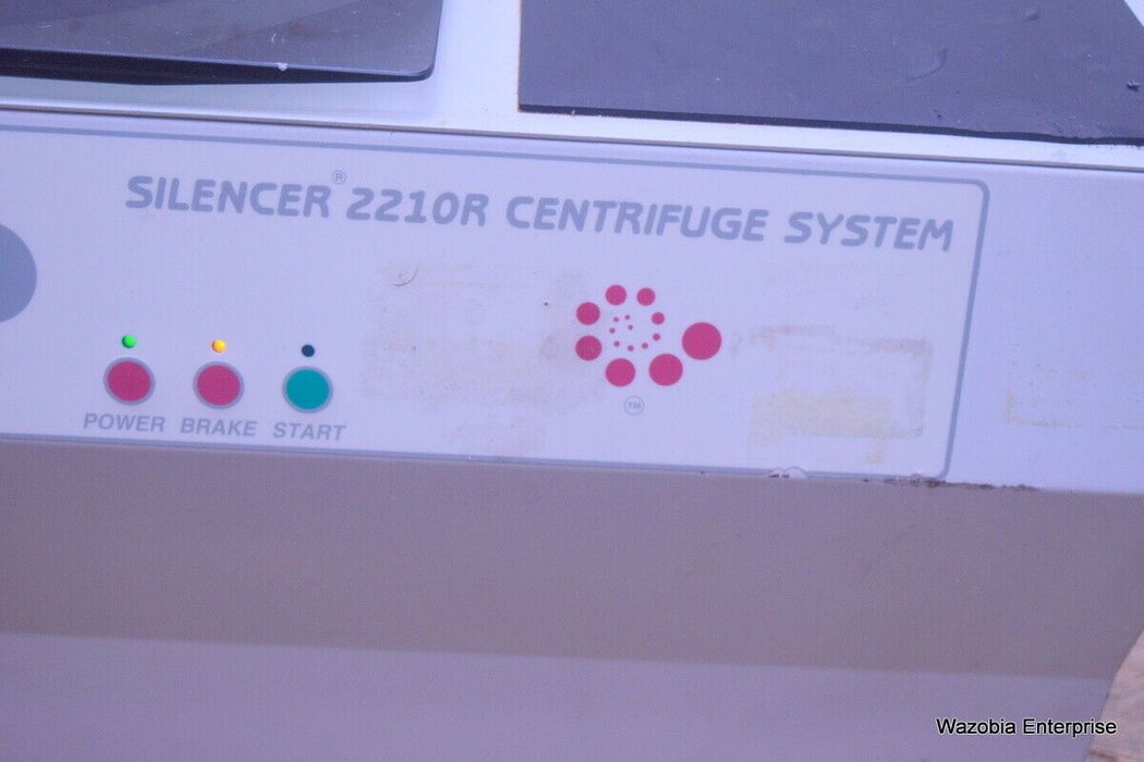 THE SILENT SOLUTION  SILENCER MODEL 2210R REFRIGERATED CENTRIFUGE WITH ROTOR