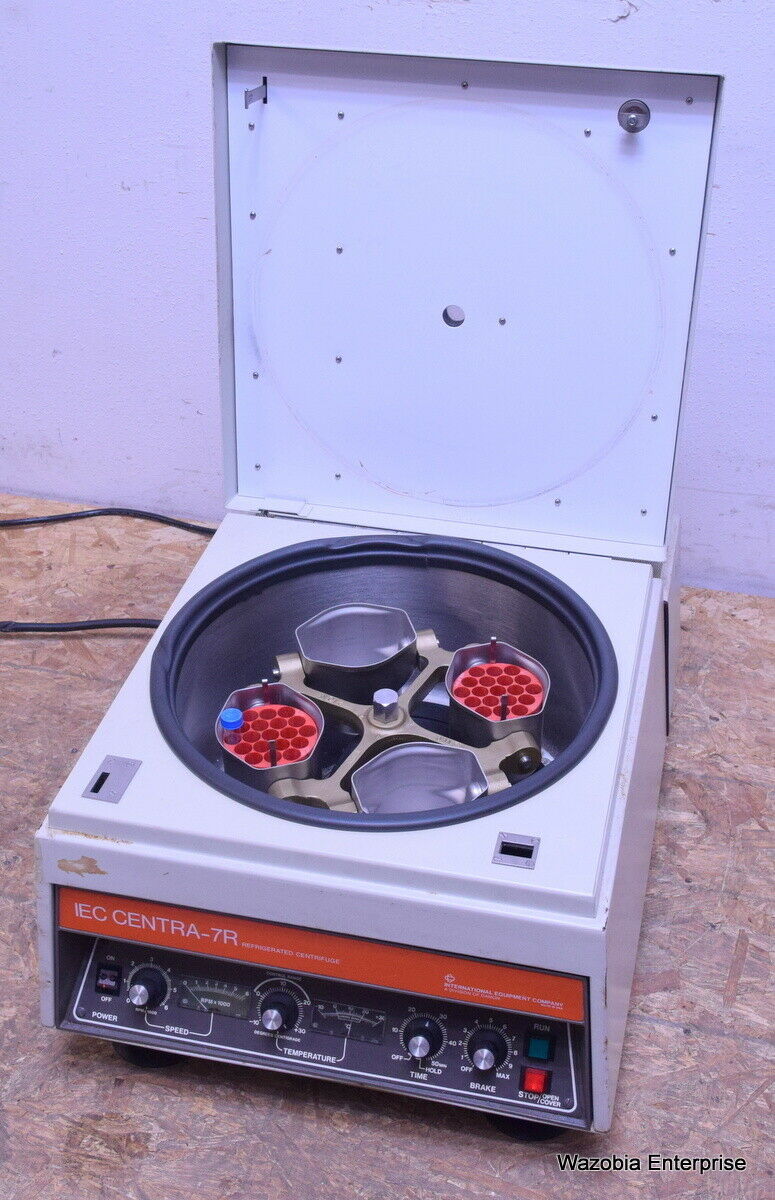 IEC CENTRA-7R REFRIGERATED CENTRIFUGE WITH ROTOR AND BUCKETS