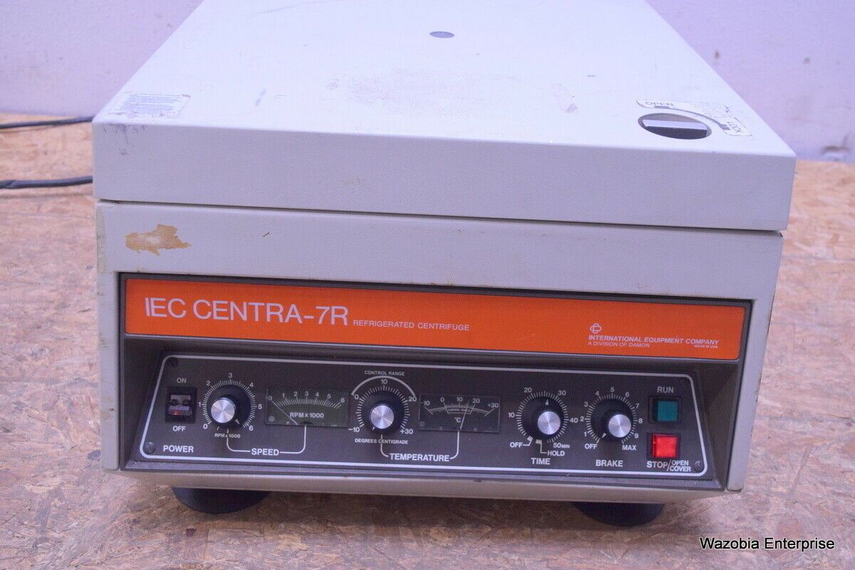 IEC CENTRA-7R REFRIGERATED CENTRIFUGE WITH ROTOR AND BUCKETS