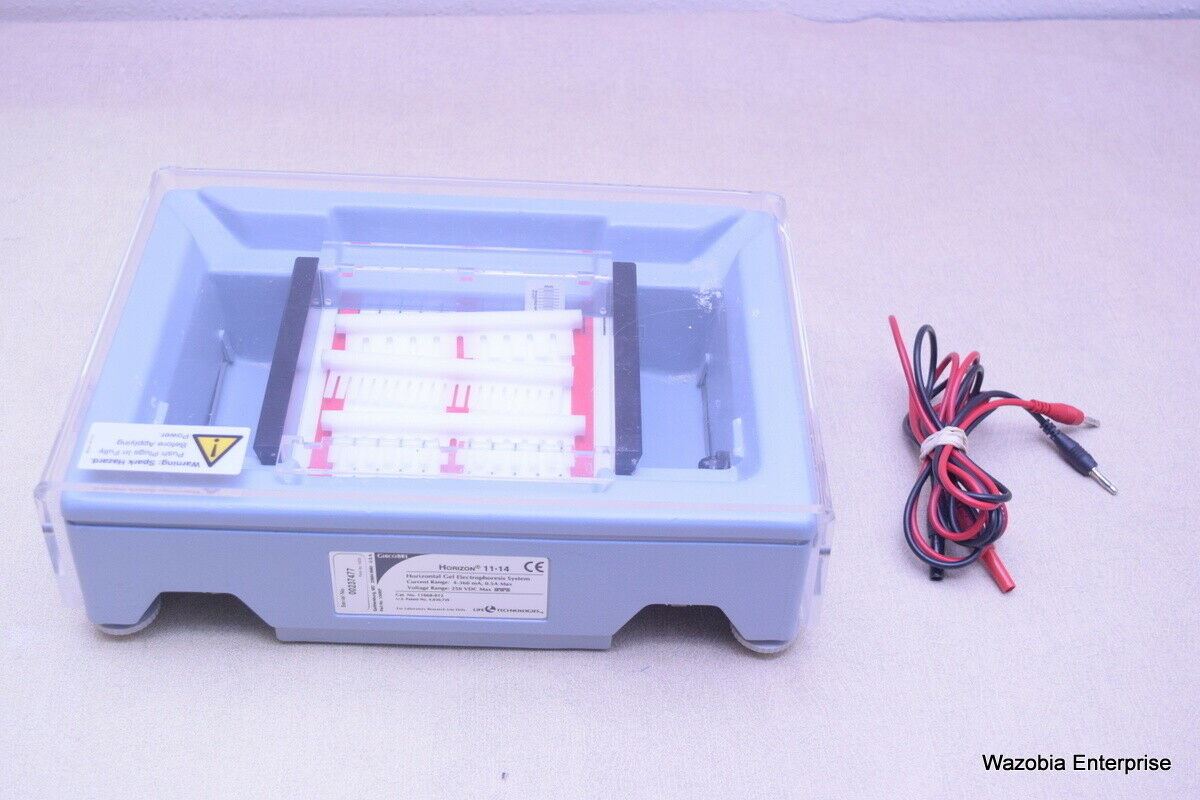 LIFE TECHNOLOGIES HORIZON 11 14 HORIZONTAL GEL ELECTROPHORESIS SYSTEM CAT. NO: 1