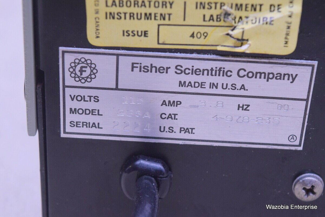 FISHER SCIENTIFIC MICROCENTRIFUGE MODEL 235 A