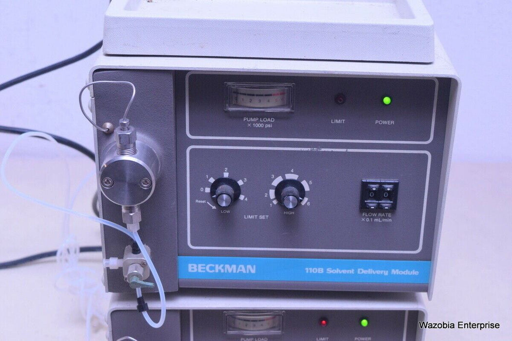 2 BECKMAN 110B SOLVENT DELIVERY MODULE WITH BECKMAN SYSTEM ORGANIZER