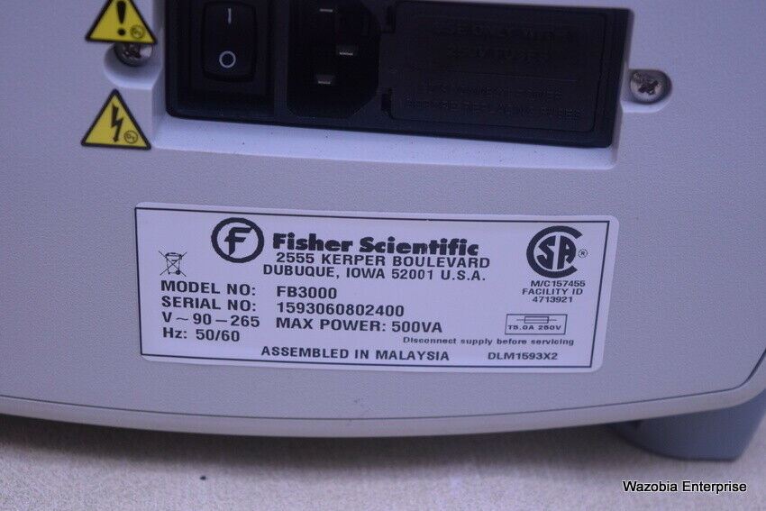 FISHER SCIENTIFIC ELECTROPHORESIS POWER SUPPLY MODEL FB3000