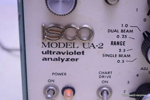 ISCO MODEL UA-2 ULTRAVIOLET ANALYZER