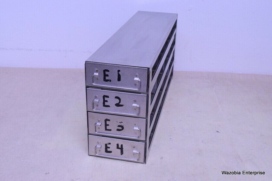 STAINLESS STEEL LABORATORY FREEZER RACK CRYOGENIC 23" X6"X9.5"