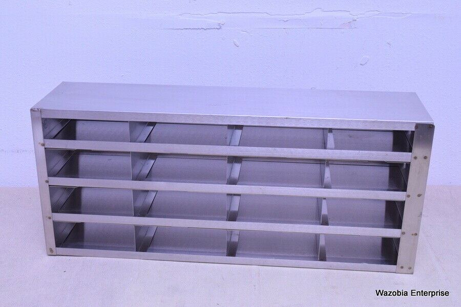 STAINLESS STEEL LABORATORY FREEZER RACK CRYOGENIC 23" X6"X9.5"