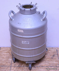 UNION CARBIDE CRYOGENIC LIQUID NITROGEN CONTAINER W/ CANISTERS TYPE LD-30